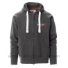 Sweat-shirt zippé capuche scal'in béton