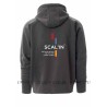Sweat-shirt zippé capuche scal'in béton ciré